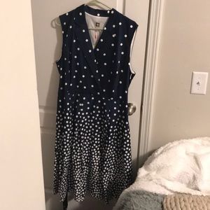 Anne Klein Plus Size Cocktail Dress with waistbelt
